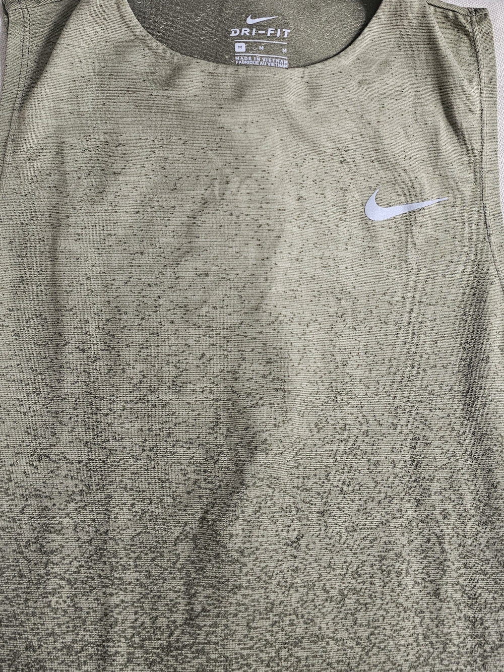 Nike Women Olive Green Performance Shorts with White Swoosh